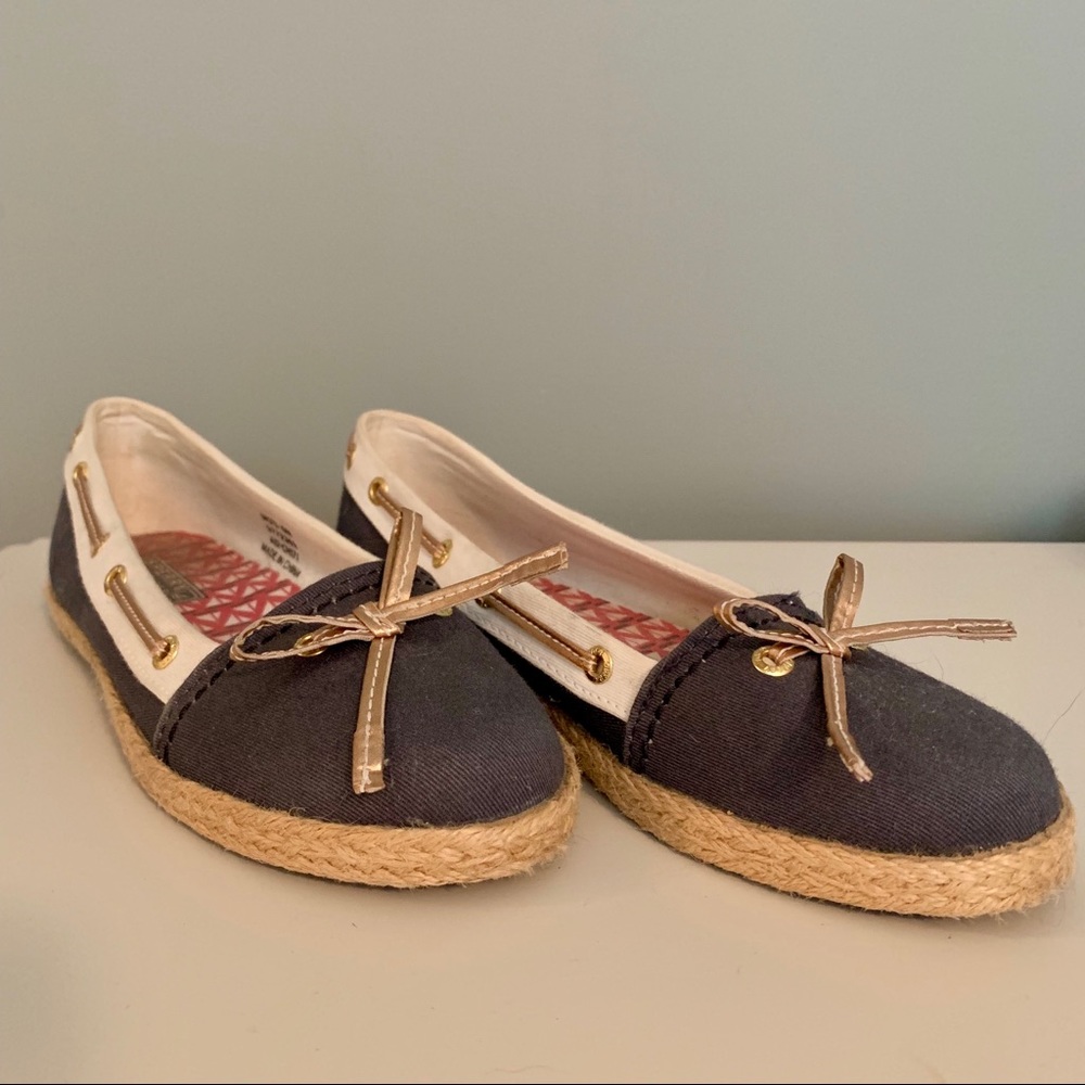 Sperry Espadrille Boat Shoes Size 6